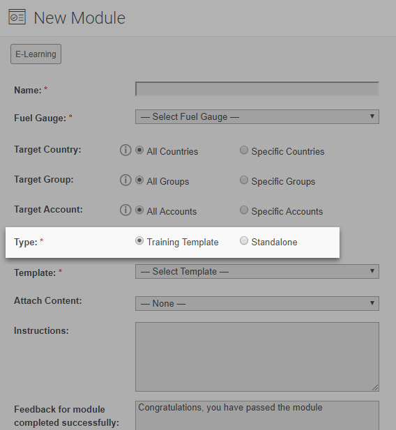 New option 