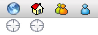 Left to right: Country, Location, Group, and Account targeting